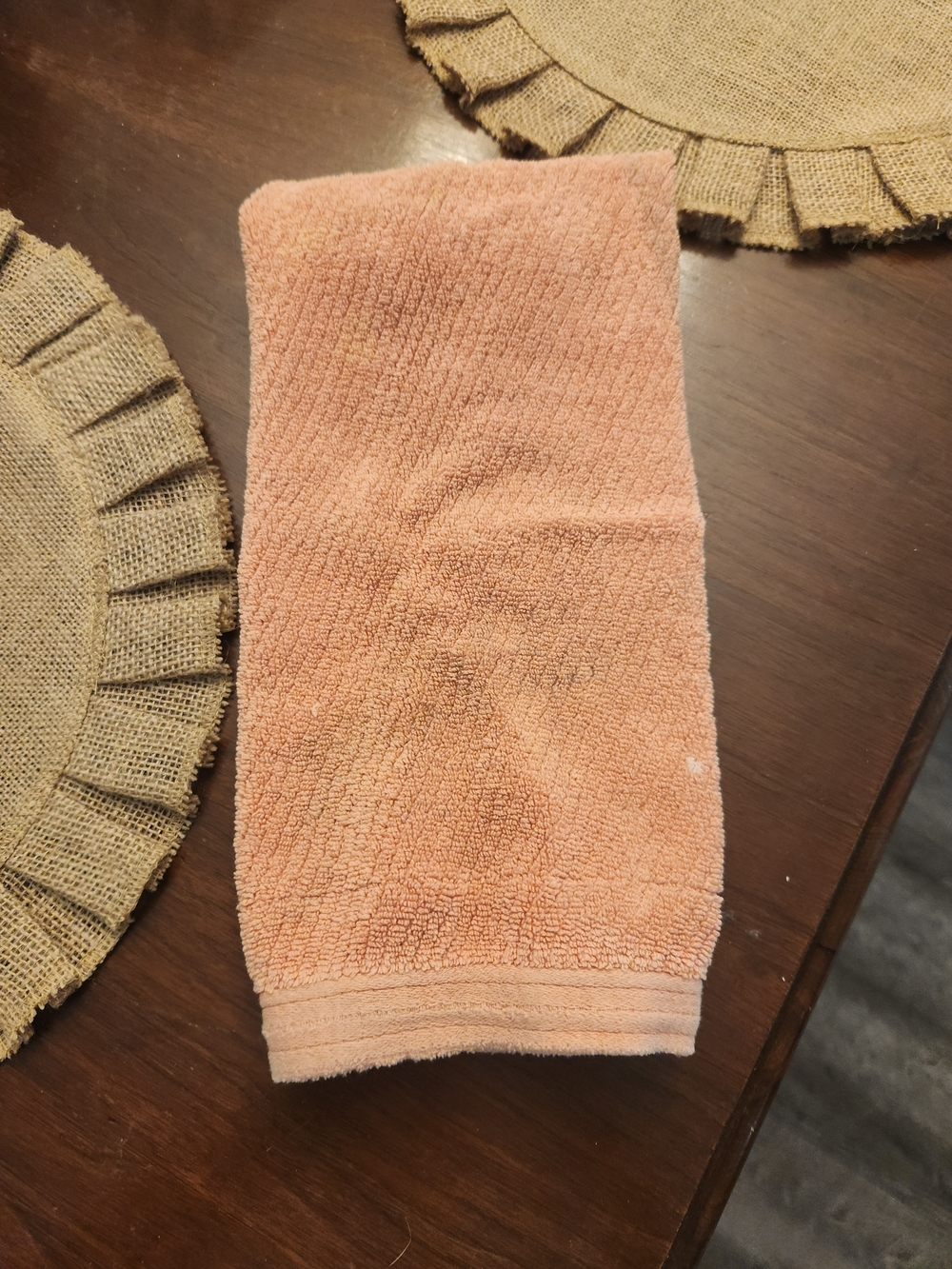 Luxe Peach Hand Towel - Soft Terry Cotton